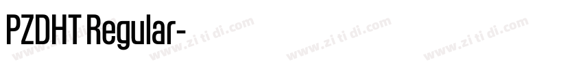 PZDHT Regular字体转换